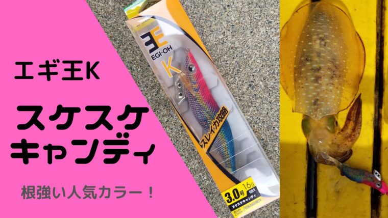 スケスケキャンディ【エギ王K】ケイムラと虹の組み合わせはこのエギだけ！｜タミカミブログ