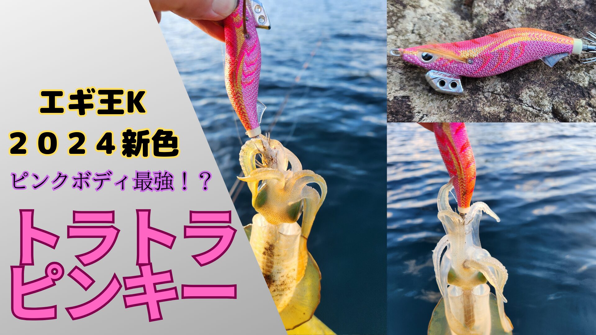 エギ王 K 3.5号　トラトラピンキー　5個 YAMASHITA ヤマシタ エギ王TR 3.5号 27g / EGI-OH TR ティッ